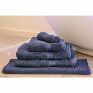 Mitre Essentials Nova Bath Sheet Navy - GW371 - 3