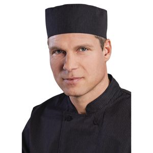 Chef Works Cool Vent Pinstripe Beanie Hat - B228 - 1