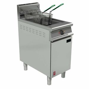 Falcon Dominator Plus Twin Basket Gas Fryer with Filtration & Fryer Angel Propane Gas - FW756-P - 1