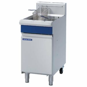 Blue Seal Single Tank Twin Basket Free Standing Propane Gas Fryer GT45 - G038-P - 1