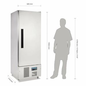 Polar G-Series Upright Slimline Fridge 440Ltr - G590 - 3