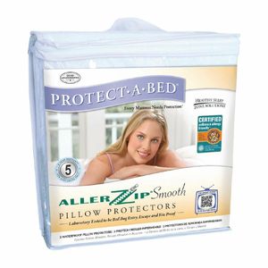 Mitre Comfort Allerzip Smooth Pillow Protector (Pack of 2) - GT725 - 1
