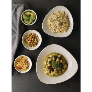 Churchill Bamboo Triangle Shallow Bowls 210mm (Pack of 12) - FA630 - 3