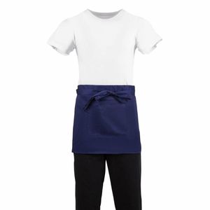 Whites Short Bistro Apron Navy Blue - BB179 - 1
