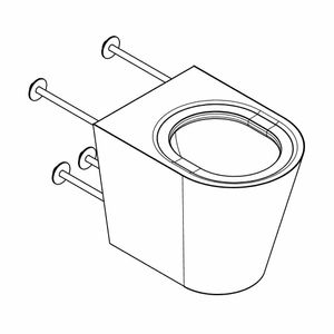 Franke Sissons Floor Stand Toilet Stainless Steel - CN393 - 3