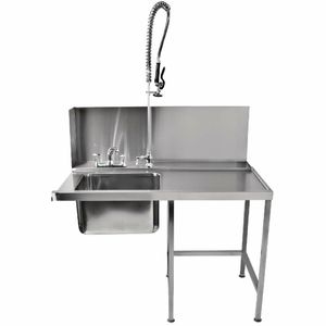 Classeq Pass-Through Dishwasher Table with Spray Mixer T11SENR - GD926 - 1