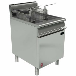 Falcon Dominator Twin Tank Twin Basket Free Standing Natural Gas Fryer G3865 - GP022-N - 1