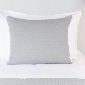 Mitre Essentials Quilted Waffle Cushion Cover Grey - HN853 - 1