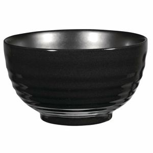 Art de Cuisine Black Glaze Ripple Bowls Small (Pack of 6) - GF709 - 1