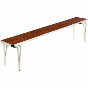 Gopak Contour Stacking Bench Teak Effect 6ft - DM942 - 1