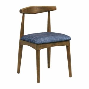 Austin Dining Chair Weather Oak with Helbeck Midnight Seat (Pack of 2) - 1