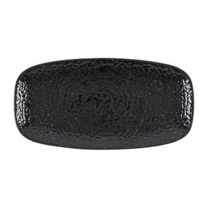 Churchill Studio Prints Homespun Chroma Carbon Chefs' Oblong Plate No. 3 (298 x 153mm) (Pack of 12) - DX827 - 1