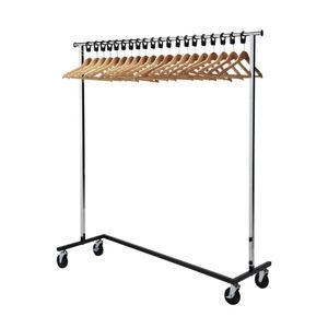 Bolero Garment Rail with 20 Wood Hangers - DP710 - 1