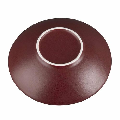 Olympia Build A Bowl Red Flat Bowl - 195x45mm (Box 6) - CU123 - 2