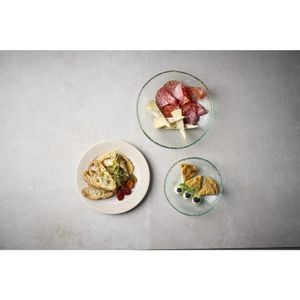 Churchill Isla Glass Clear Organic Glass Plate 225mm (Pack of 6) - DX131 - 1