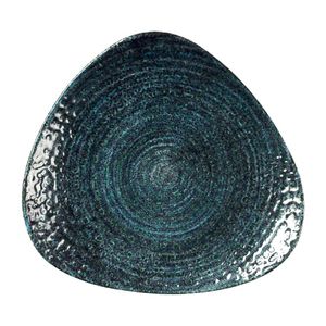 Churchill Homespun Chroma Blue Triangle Plate 229mm (Pack of 12) - DX090 - 1