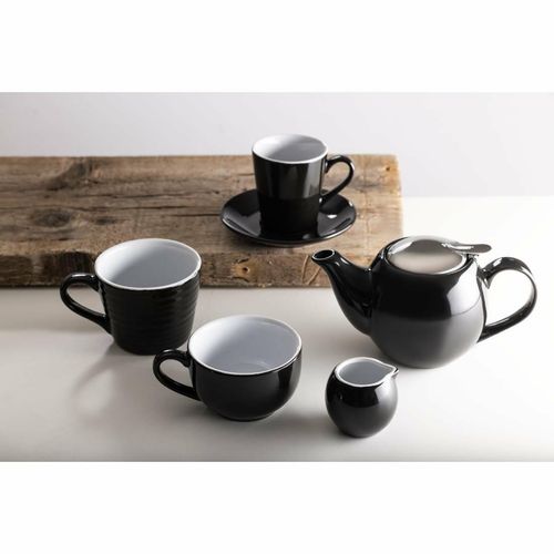Olympia Cafe Aroma Mug Black - 340ml (Pack of 6) - CU959 - 6