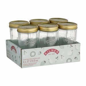 Kilner Wide Mouth Jars 500ml (Pack of 6) - DK794 - 1