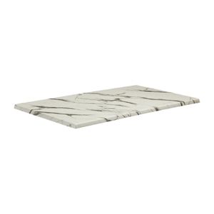 Enduratop Rectangular Carrara Marble Table Top 1200x700mm - HS618 - 1