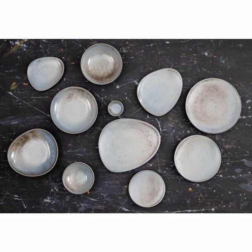 Olympia Ember Blue Coupe Plates 180mm (Pack of 6) - FU172 - 7