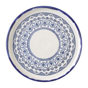 Dudson Harvest Moresque Walled Plates Blue 210mm (Pack of 6) - HX228 - 1