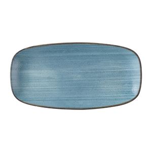 Churchill Stonecast Raw Teal Chefs Oblong Plates 280 x 152mm (Pack of 12) - HX054 - 1