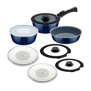 Tramontina ?tria 10-Piece Nesting Cookware Set Navy - GL339 - 1
