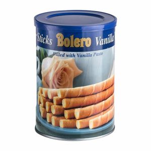 Bolero Vanilla Wafer Sticks Tin 400g - HT334 - 1