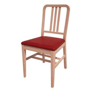 Bolero Bespoke Vicky Side Chair in Red/Beech - HT910 - 1