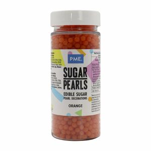 PME Sugar Pearls 100g - Orange - HU212 - 1