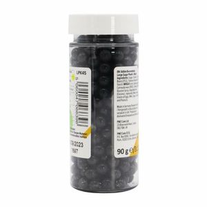 PME Large Sugar Pearls 90g - Black - HU221 - 3