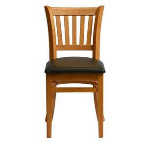 Manhattan Dining Chair in Soft Oak with Bison Cedar Seat (Pack of 2) - HX810 - 1