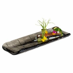 APS Takashi Sushi Board French Grey Glass 190x65mm - HY313 - 3