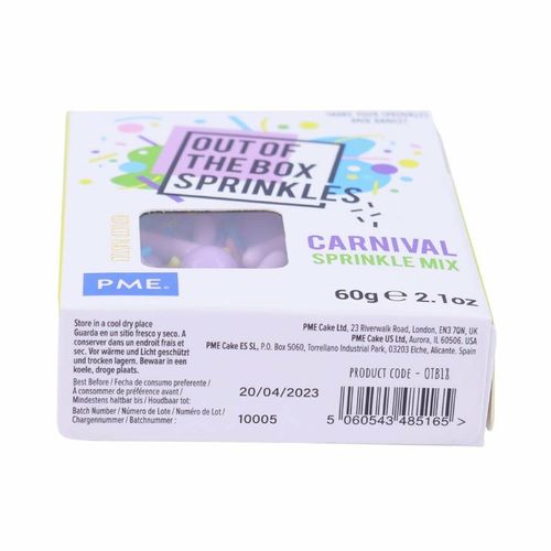 PME Out the Box Carnival Sprinkle Mix 60g - HU338 - 9