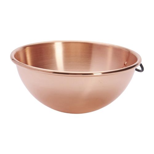 De Buyer Copper Egg Whites Bowl with Cast Iron Ring Handle 200mm - HZ140 - 4
