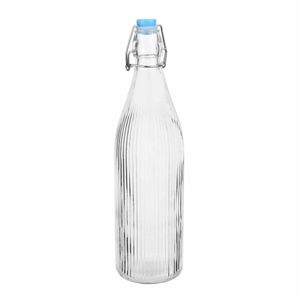 Olympia Ridged Swing Top Water Bottles 1Ltr (6 Pack) - HW793 - 1