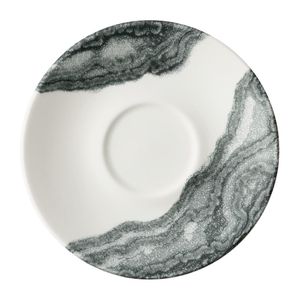 Churchill China Tide Black Cappuccino Saucers 158mm (Pack of 12) - HY966 - 1