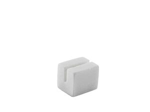 White Marble Sign Holder 3 x 2.5 x 2.5cm - 1