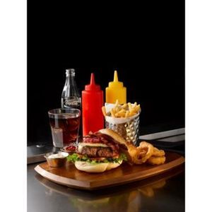 Genware Squeeze Bottle Red 12oz/ 35cl - 3