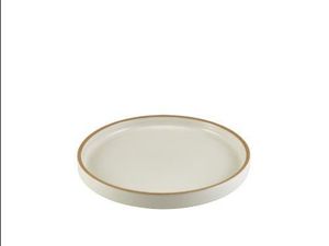 GenWare Kava White Stoneware Presentation Plate 20cm (Pack of 6) - 1
