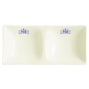 Custom Branded Appetiser Oblong Two Bowl (13.7cm) - 1