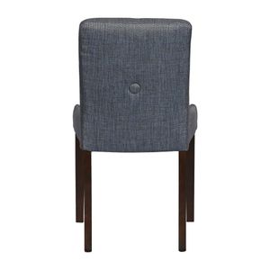 Bath Walnut Dining Chair with Sea Back & Tan Seat (6 Pack) - JA290 - 3