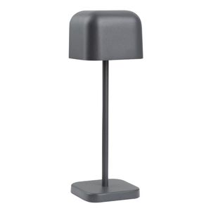 Olympia Lucca Table Lamp Squared Dome Grey 200mm - HZ207 - 1