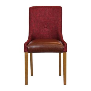 Bath Weathered Oak Dining Chair with Scarlett Back & Espresso Seat (6 Pack) - JA299 - 3