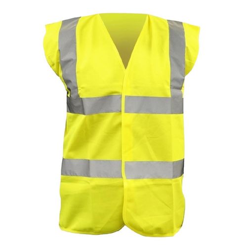 KeepSAFE Hi Vis Waistcoat Yellow 2XL (10 Pack) - JE632-2XL - 1