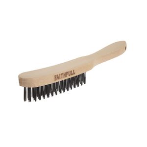 Faithfull Heavy Duty Wire Grill Brush 4 Row - JF947 - 1