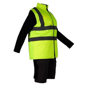 KeepSAFE Hi Vis Bodywarmer Reversible Yellow M - JE633-M - 3