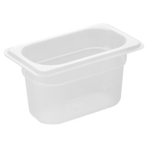Nisbets Essentials Polypropylene 1/9 Gastronorm Container 100mm - HZ346 - 1