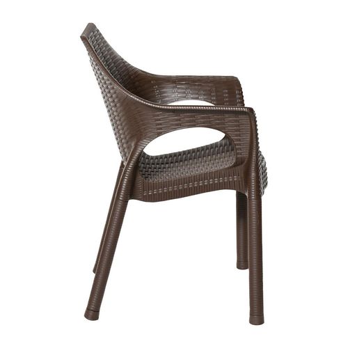 Bolero Elements Polypropylene Armchairs Dark Brown (4 Pack) - JA911 - 4