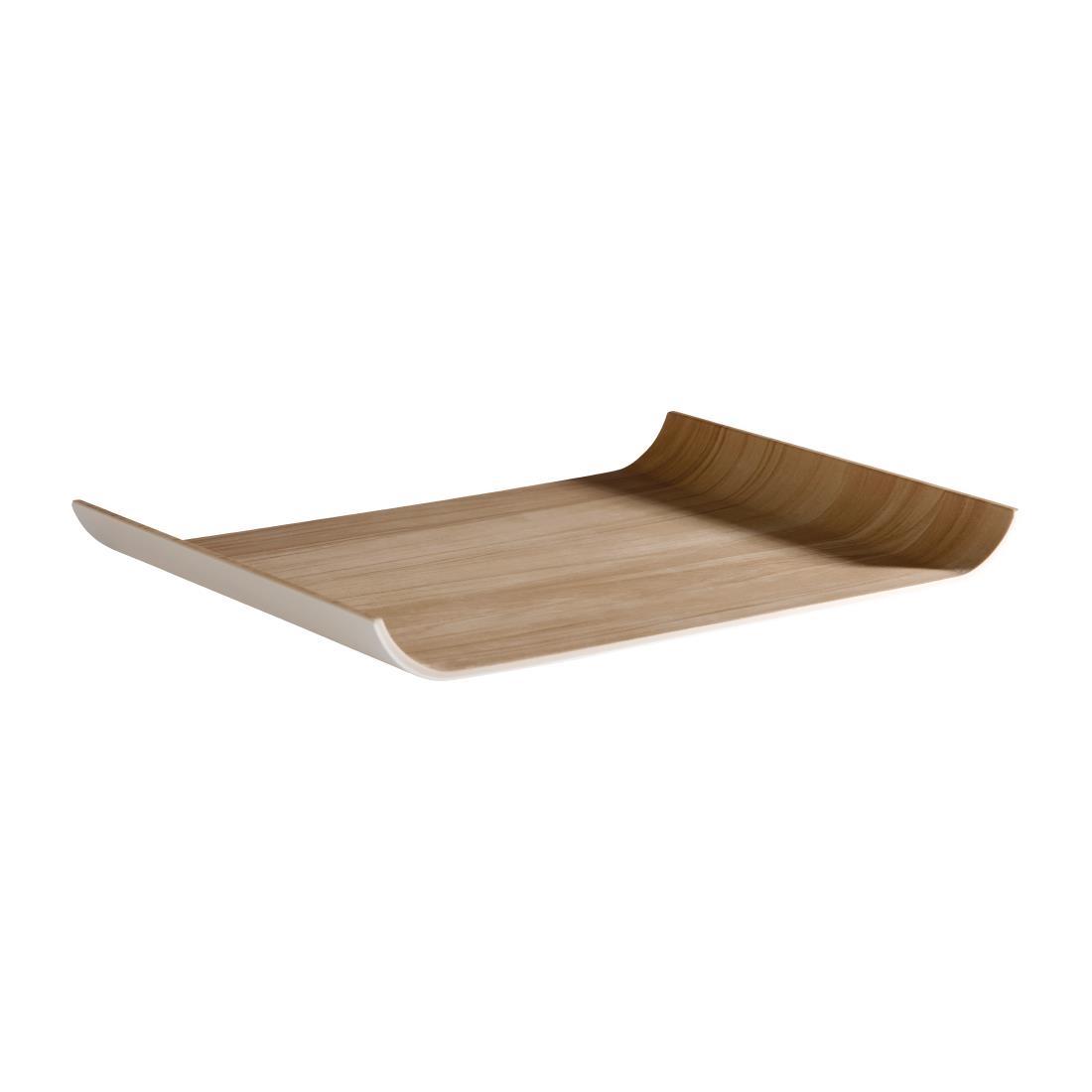 APS Frida Tray Wood and White 355mm - Each - DW043 - 1